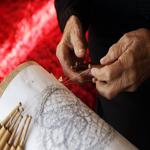 Лечение при Плетене на дантела със совалки